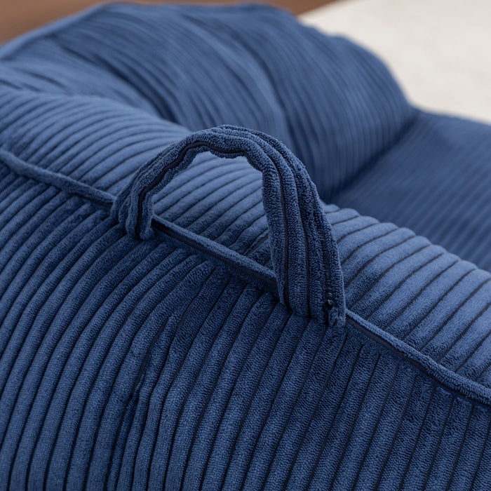 Giant Bean Bag Chair Sofa For Living Room - Dark Blue