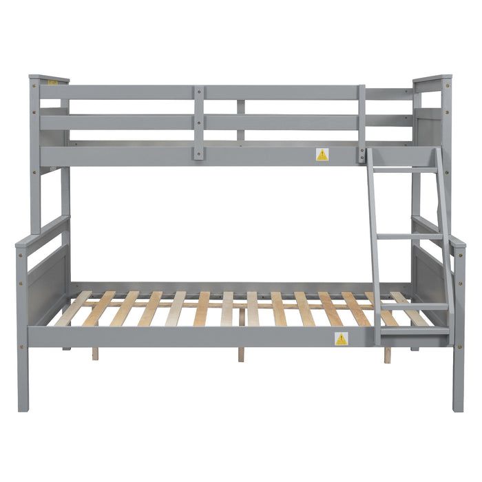 Bunk Bed With Ladder And Safety Guardrail