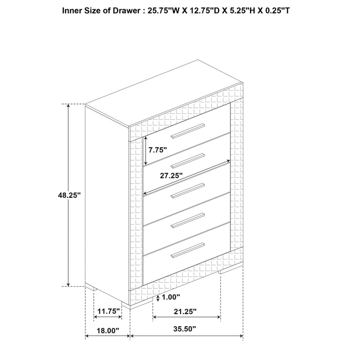 Pierce - Bedroom Set With LED Lighting