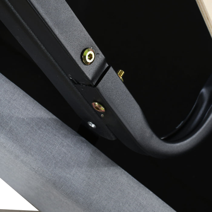 Upholstered Platform Bed With A Hydraulic Storage System