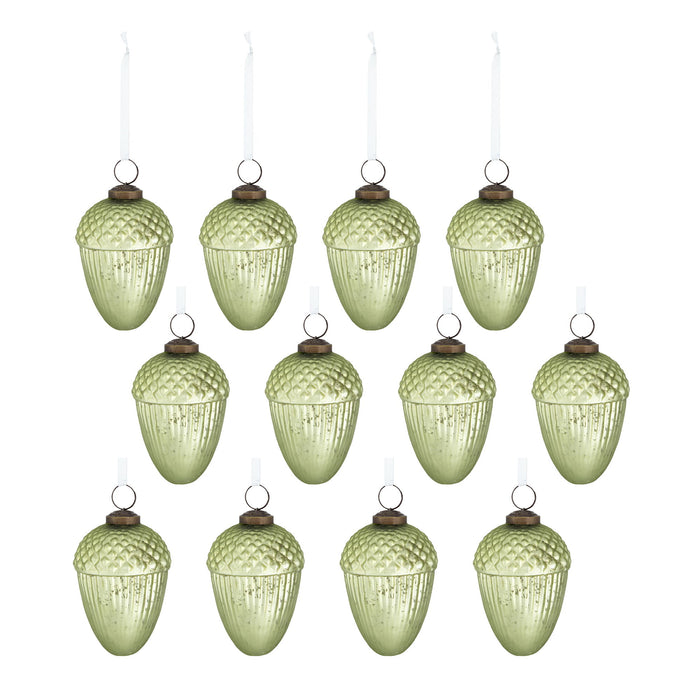 Tear Drop Ornament, Decorative Hanging Christmas Tree Ornaments For Holiday Party Decorations (Set of 12)