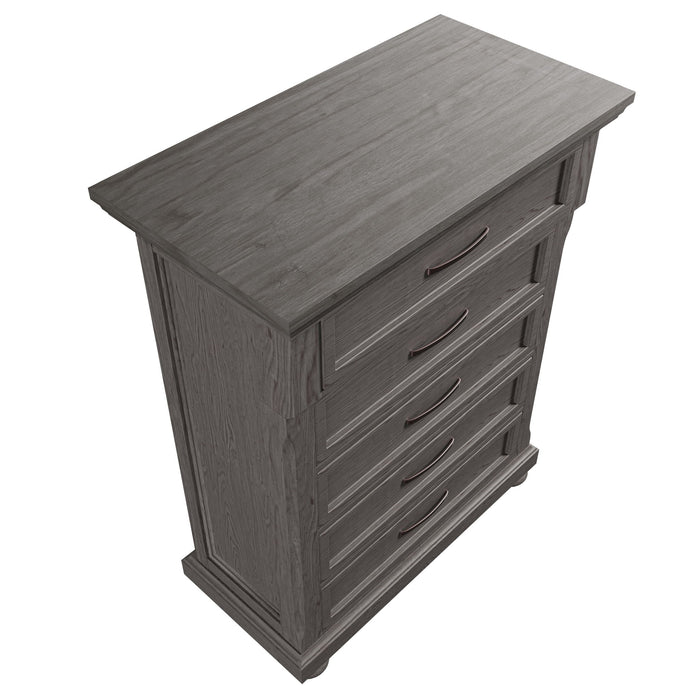 1 Piece Chest With Unique Legs - Antique Gray