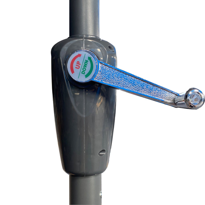 Patio Market Umbrella With 8 Steel Ribs, UV-Resistant And Waterproof Canopy