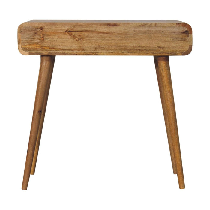 Curved Hallway Table - Oak