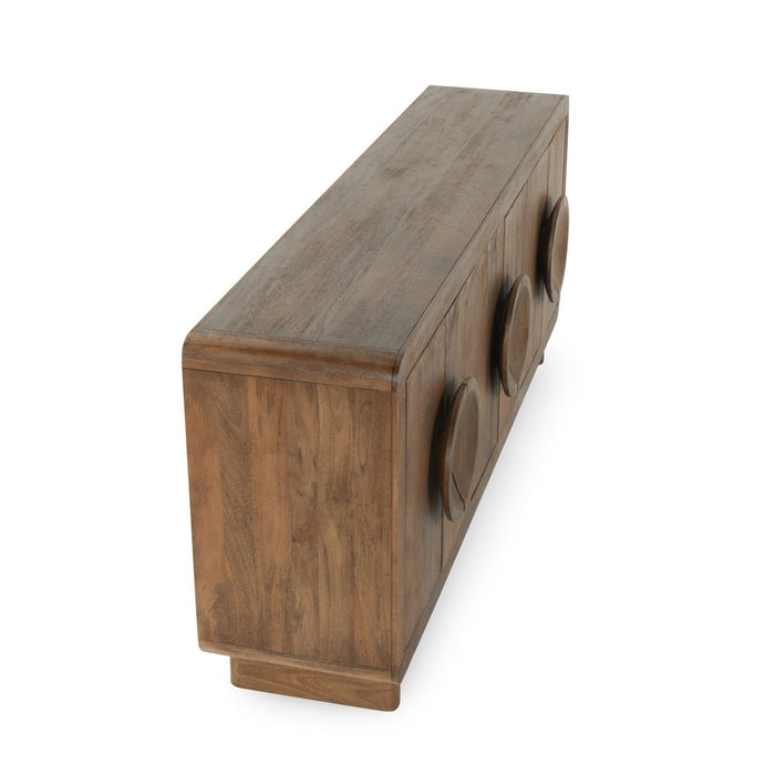 Vally - Wood 6 Door Buffet - Artisan Brown