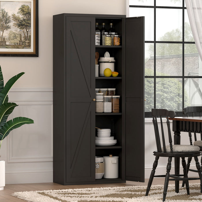 Adjustable 2 Door Storage Cabinet With Adjustable Shelves
