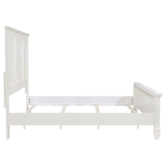 Chelema - Eastern King Panel Bed - Cream White