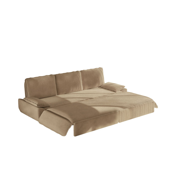 King Size Pull Out Sofa Bed, 3 In 1 Convertible Multifunctional