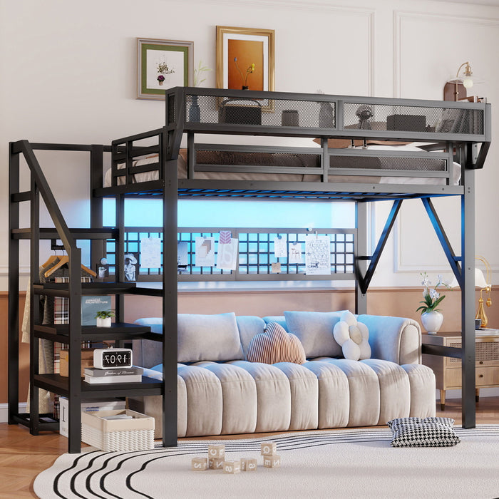 Loft Bed With Stairs And Storage