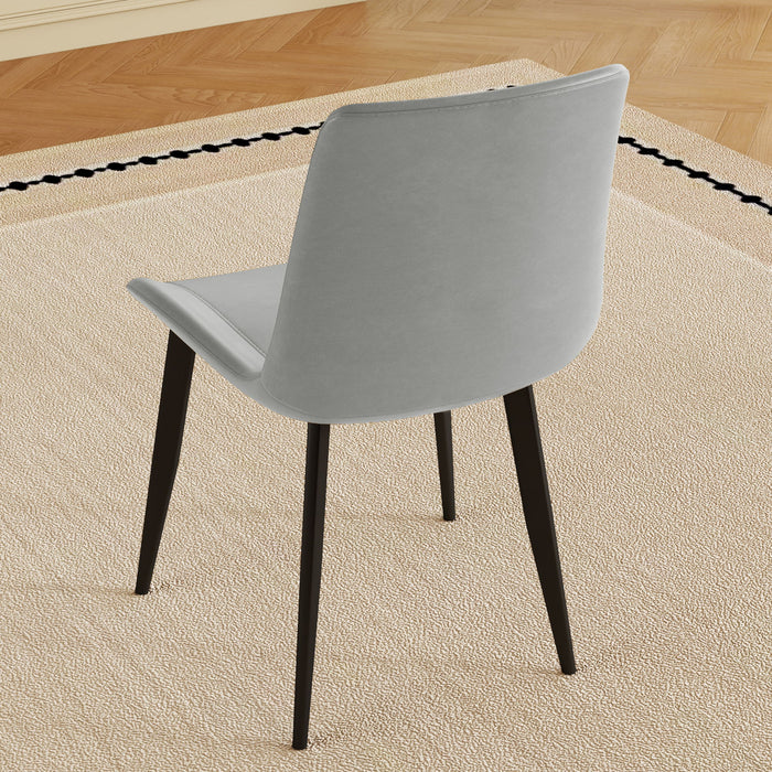 Modern Dining Chair With Carbon Steel Legs