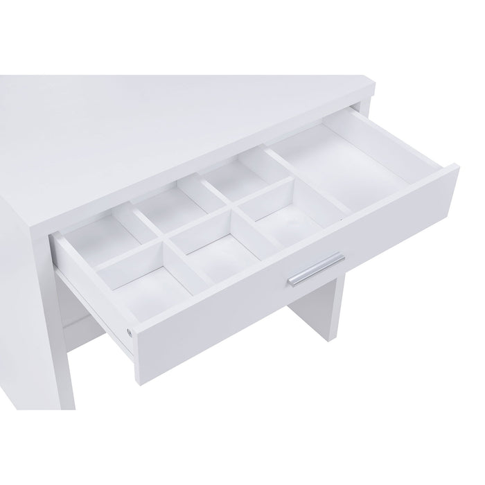 Walsh - Makeup Vanity Table With Mirror And Stool - White