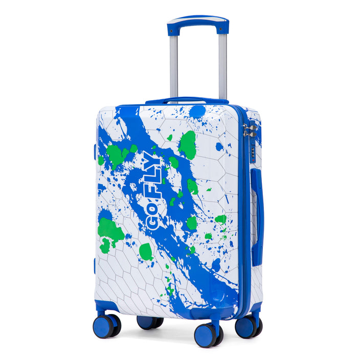 Luggage With Combination Lock, Lightweight Carry-On Suitcase