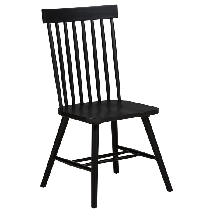 Finley - 5 Piece Dining Set With Round Table And Spindle Back Chairs