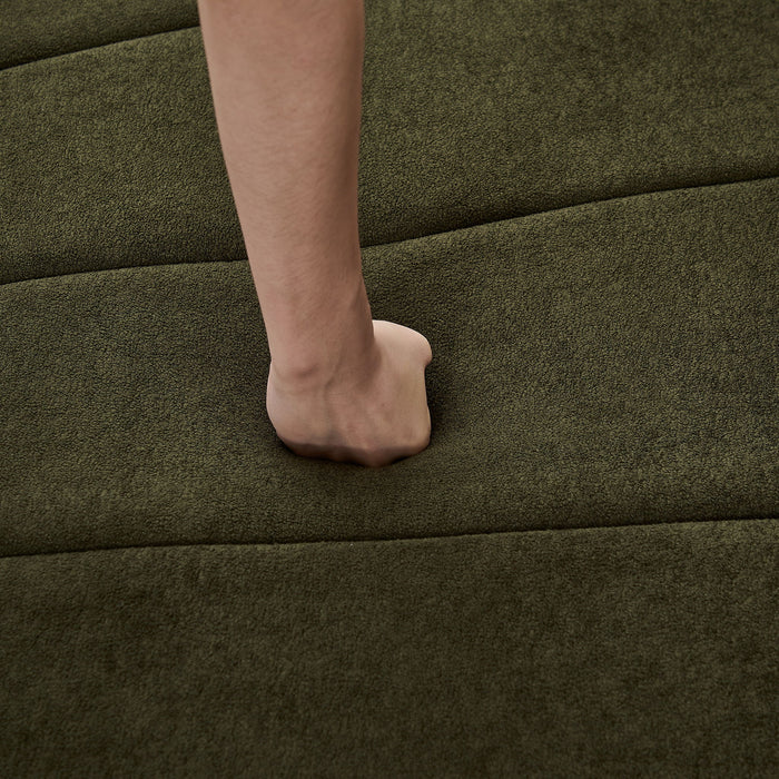 Modular Sectional Sofa With 2 Pillows, Symmetrical Design