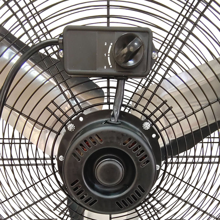 Drum Fan With Pure Copper Wiring Motor And Blades - Black
