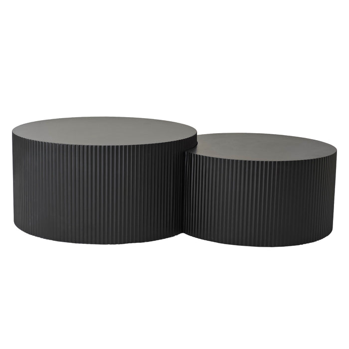 Wave Stripe Nesting Coffee Table (Set of 2)
