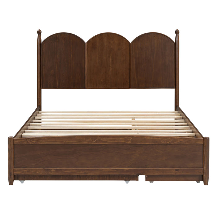 Platform Bed With With 2 Big Drawers And Trundle