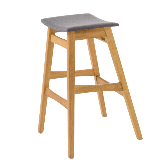 Modern Bar Stool Set With Upholstered Seating
