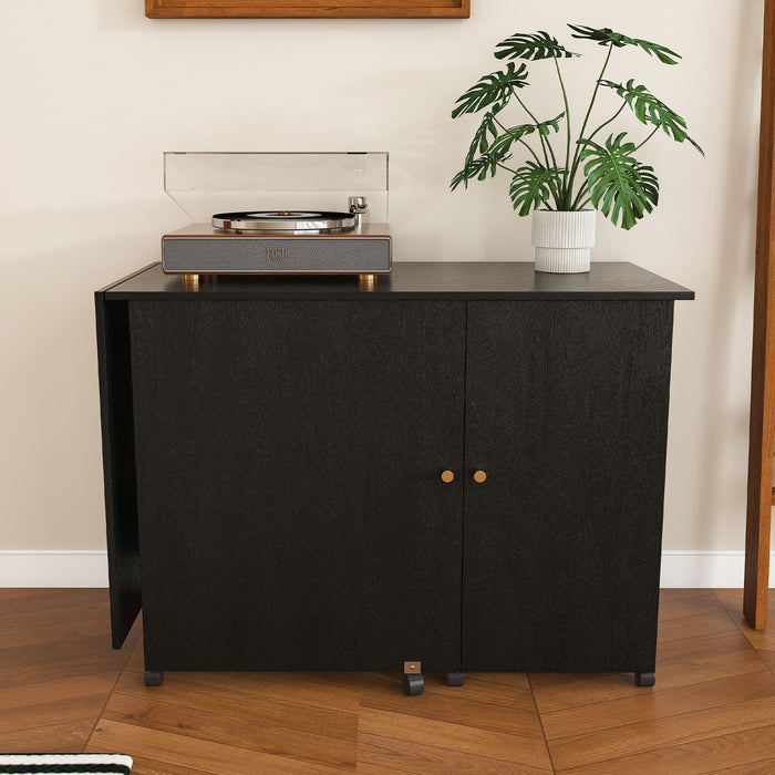 Foldable Sewing Table With Locking Casters