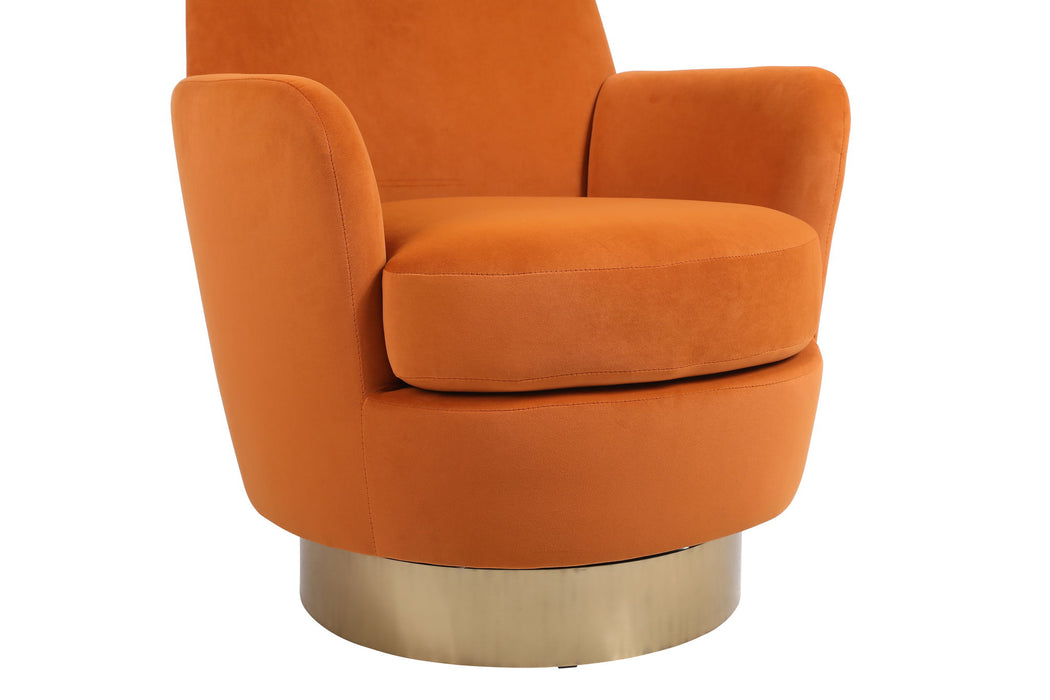 Teddy Swivel Barrel Chair, Swivel Accent Chairs Armchair For Living Room