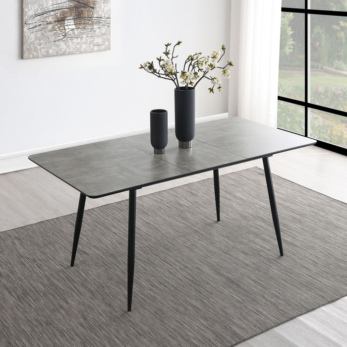 Grant - Extension Dining Table With Butterfly Leaf - Gray