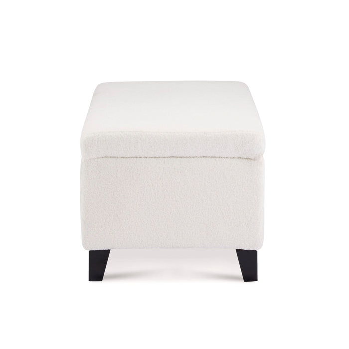 Storage Ottoman With Flip Top Lid