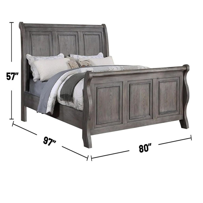 3 Piece Bedroom Set, Bed With 2 Nightstands