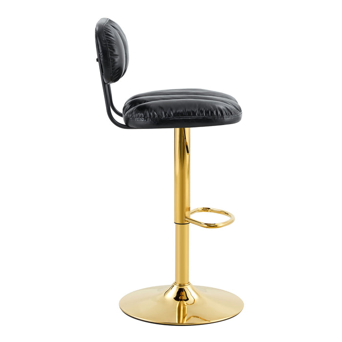 Adjustable Height Bar Stools & Footrest For Kitchen Island (Set of 2)