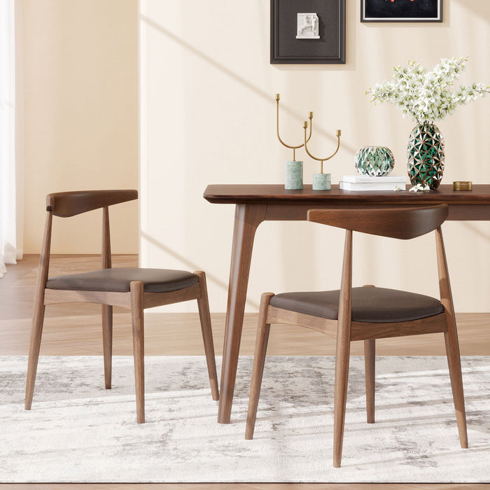 Dining Chairs With Ergonomic Backrest (Set of 2)