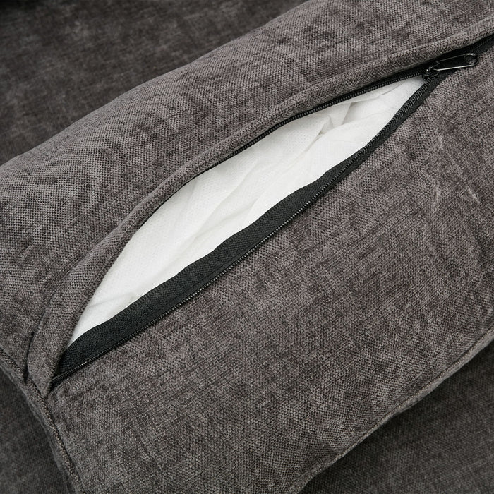 Cozy Upholstered 3 Seater Sofa Plush Cushion For Living Room