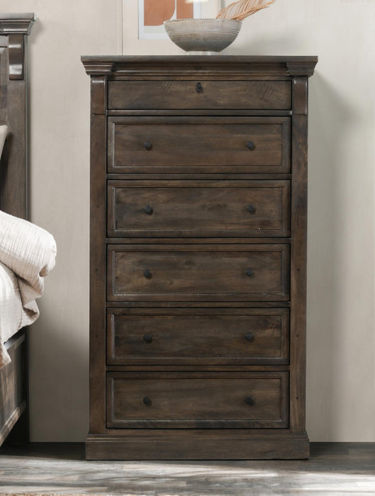 Adelaide - Wood 6 Drawer Chest - Cocoa Brown