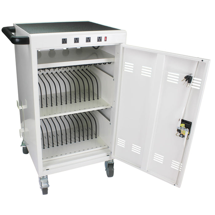 Mobile Charging Cart For Tablets Laptops 35, Device Capacity Matt Metal