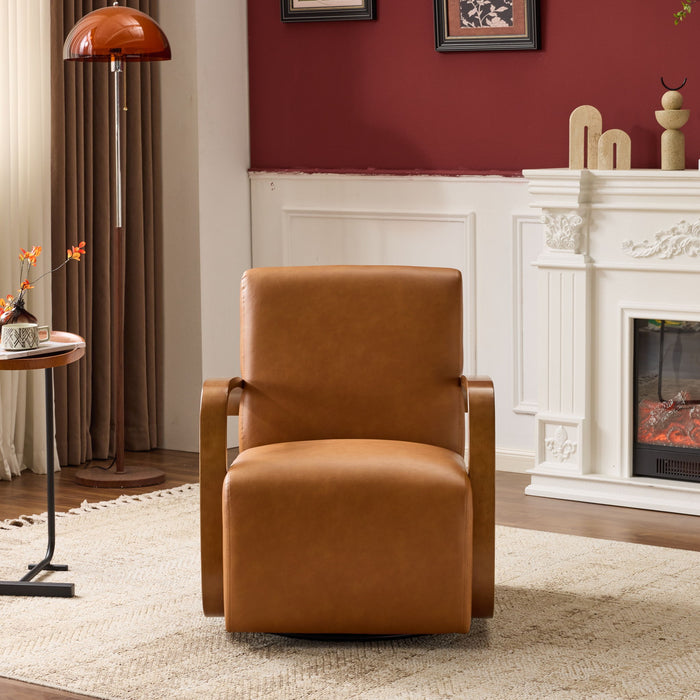 Swivel Accent Rotatable Ergonomic Single Chair For Living Room