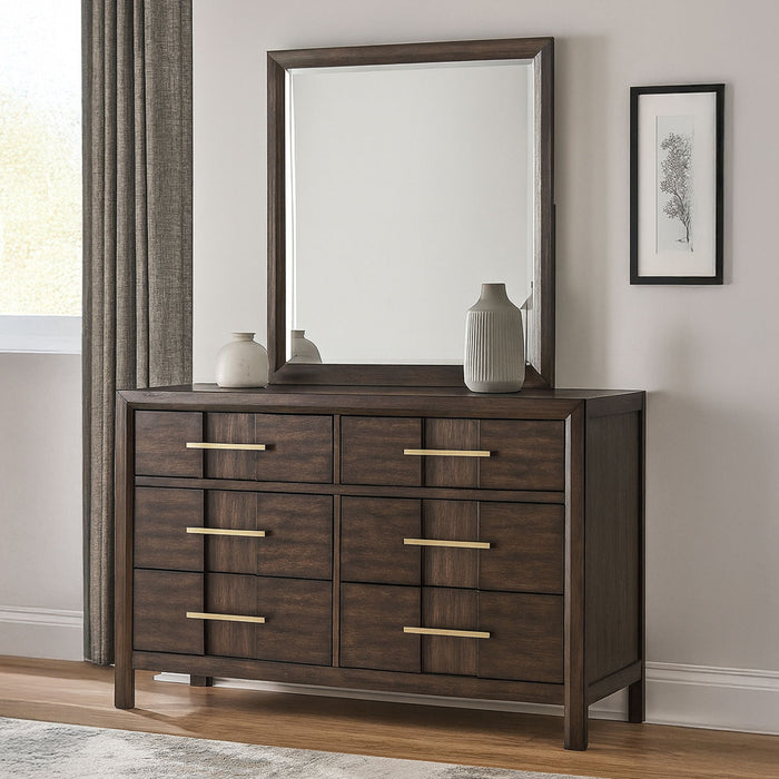 Kenzo - 6 Drawer Dresser - Walnut