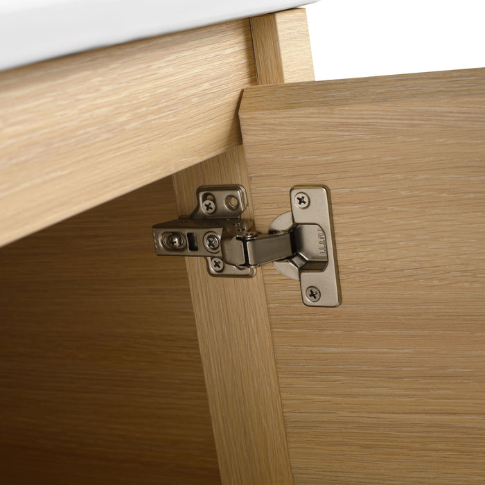 Freestanding Bathroom Vanity With Sink & 2 Soft Close Doors