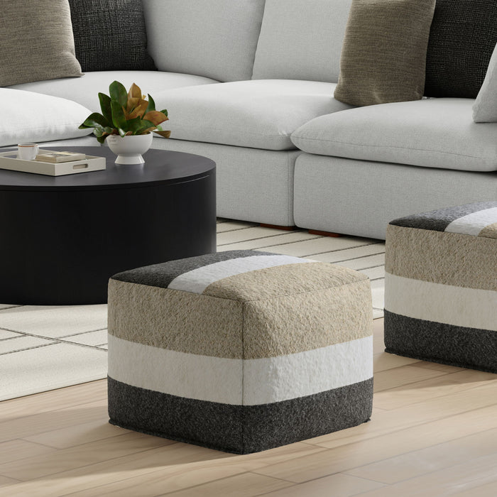 Clay - Square Pouf, Upholstered