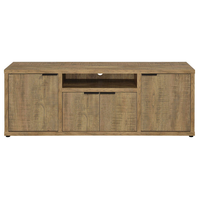 Noriega - 4 Door 60" TV Stand With Hidden Storage - Mango Color