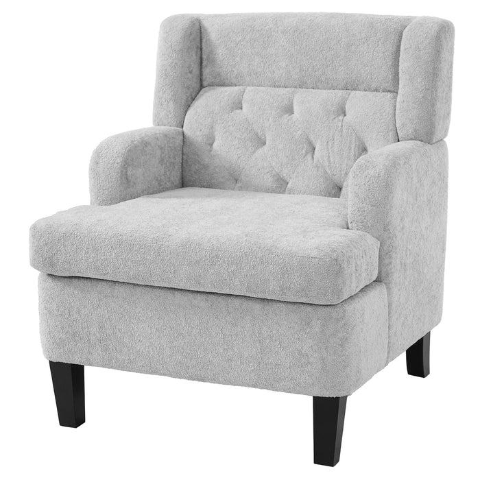 Modern Tufted Upholstered Accent Chair For Living Room