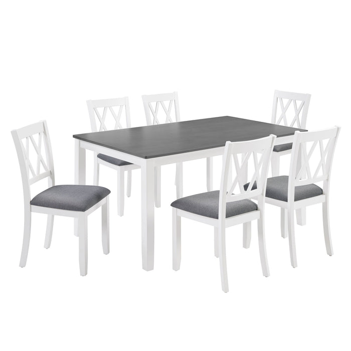 Modern Dining Set With Upholstered Chairs
