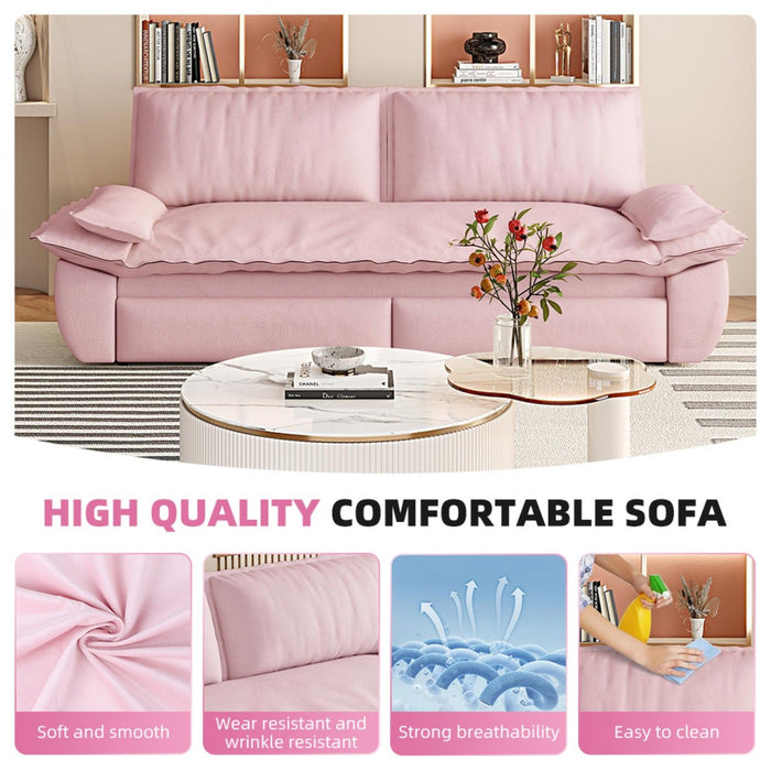 Pull Out 3-In-1 Convertible Sleeper Sofa