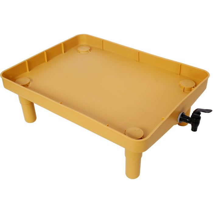 Durable 3 Tray Worm Farm Kit For Efficient Vermicomposting, 65L Capacity - Yellow / Black