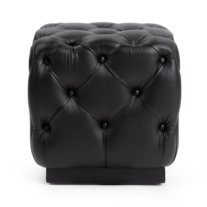 Briar - Square Ottoman - Midnight Raven