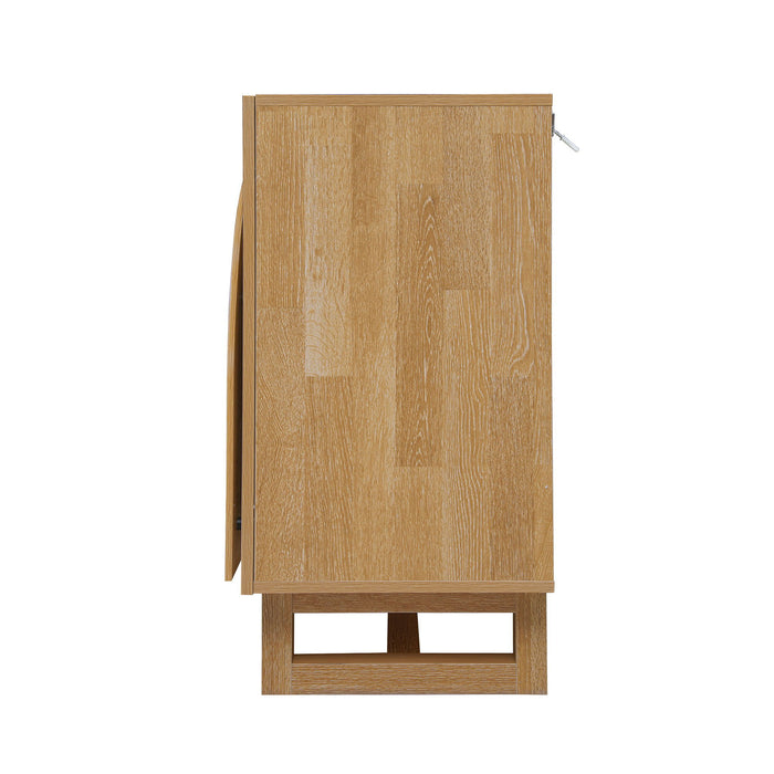 2 Door Cabinet, Suitable For Bedroom - Natural
