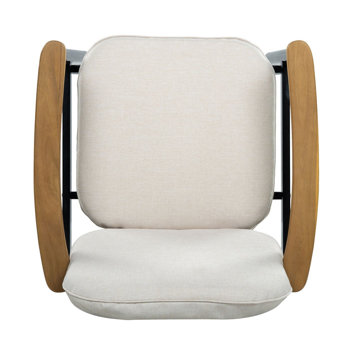 Outdoor Dining Chair - Beige / Black / Teak