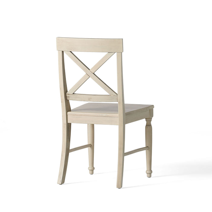 Dining Chair With X Shaped Back (Set of 2)
