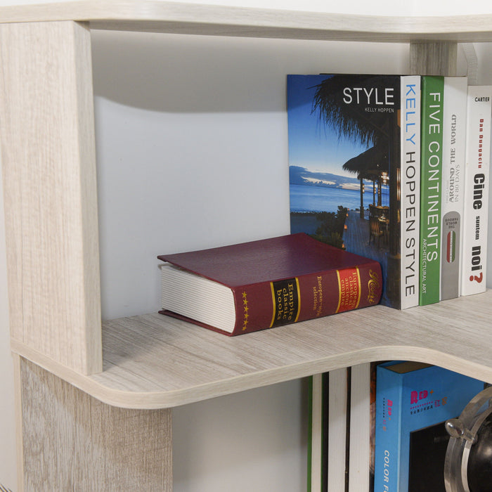 L-Shaped Corner Bookshelf