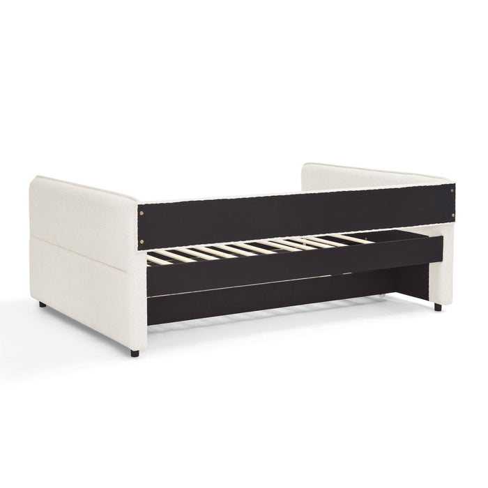 Upholstered Daybed With Pop Up Trundle