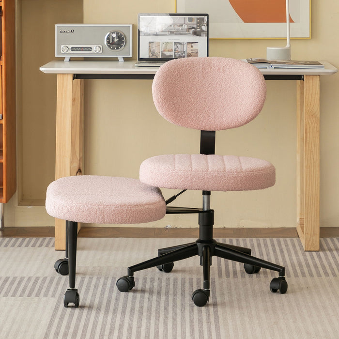 Ergonomic Cross Legged Office Chair With Back Support