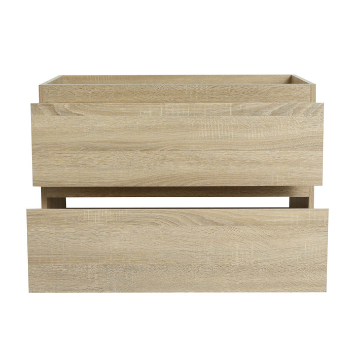 Wall Mounted Bathroom Vanity And Sink, 2 Soft Close Drawers