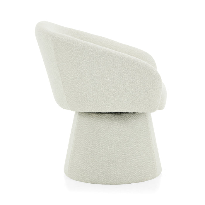 Modern Swivel Accent Chair With Ergonomic Barrel Design